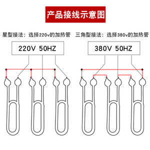 <b>Electric</b> Heating Element for Commercial Kitchen 4 Heating Elements Rice Steamer Braised Noodle Bucket Cabinet <b>Water</b> <b>Heater</b> - Product Image 3