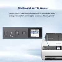 Scanner d'entreprise haute vitesse USB CIS DS-730N avec alimentation continue recto-verso automatique et numérisation à distance pour papier A4