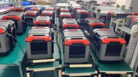 Stasiun Generator Panel Surya 220V 5000W Pengontrol MPPT Inverter Gelombang Sinus Murni 2048Wh LiFePO4 Penggunaan Rumah Mobil RV Jump Starter