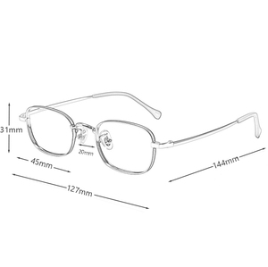 Jiojew <span class=keywords><strong>Lunettes</strong></span> de vue personnalisées pour femmes, <span class=keywords><strong>lunettes</strong></span> de vue pour adolescents, myopie, <span class=keywords><strong>lunettes</strong></span> optiques en titane sur ordonnance pour petits visages - Product Image 4
