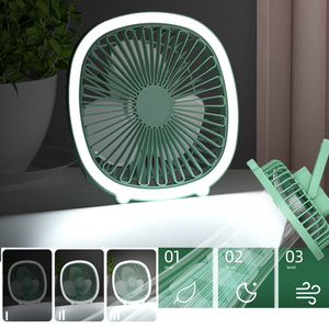 Ventilateur de plafond électrique mural à trois réglages avec chargeur USB, veilleuse et mini-circulateur d'air pour usage domestique et extérieur - Product Image 6