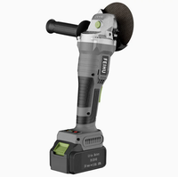 Meuleuse d'angle sans balais à batterie lithium 20V 5 pouces 1400W 0-10000 tr/min pour travaux de meulage à usage général