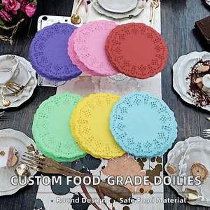 Napperons de table classiques en bois et dentelle GUANGMEI GM-007, écologiques et de qualité alimentaire, personnalisables en gros, fabrication en usine - Product Image 2
