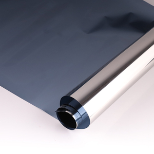 Phổ Biến Bán Chịu Nhiệt Kim Loại Phản Chiếu Lá Kính Nâu Bạc Cửa Sổ Xây Dựng Tinted Phim Cho Bảo Vệ Kính - Product Image 3