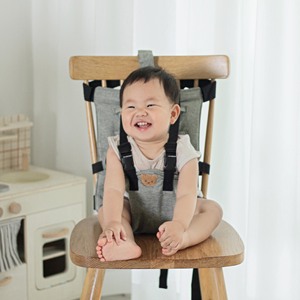 thumbnail image 2 of Alvantor Baby High Chair For Infant Portable Toddler Feeding Seat With Belt For Home, Dining White 2 of 9