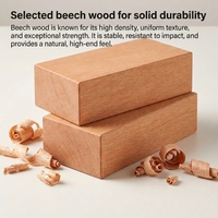 Correcteur d'alignement en bois de hêtre sur mesure, design multifonctionnel réglable, logo et couleur personnalisables pour Pilates, Yoga, santé et bien-être