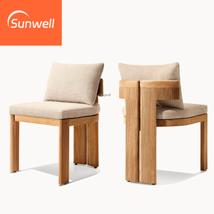 Ensemble de salle à manger <span class=keywords><strong>d</strong></span>'<span class=keywords><strong>extérieur</strong></span> <span class=keywords><strong>en</strong></span> teck de fabrication artisanale, hôtel, parc, restaurant, <span class=keywords><strong>salon</strong></span>, table et chaises imperméables et résistantes aux intempéries - Product Image 3
