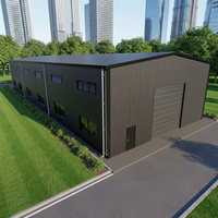 Edificio de Almacenamiento Industrial Prefabricado Moderno de Estructura de Acero de Bajo Costo, Taller, Almacén, Ensamblaje Rápido, Color Personalizado