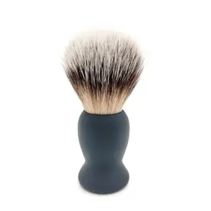 Free Sample Factory Direct Sale Smooth Rubber Handle Fine Bristle Men Shave Brush