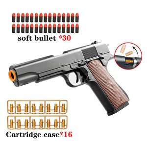Súng đồ chơi nhựa vỏ nhựa hình M-1911 G-loock, an toàn, thân thiện với môi trường, dành cho bé trai, bắn đạn mềm, chơi ngoài trời, quà tặng Giáng sinh sinh nhật - Product Image 2