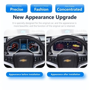 จอ LCD ดิจิตอลขนาด 12.3 นิ้วสำหรับรถยนต์ Chevrolet Camaro ปี 2011-2015 จอ LCD ดั้งเดิมพร้อมเครื่องเล่นสเตอริโอและมาตรวัดความเร็วเสมือนจริง - Product Image 3