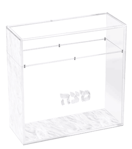 Lucite altın Glitter akrilik Matzah kutusu ile manyetik kapak kare Matzos fabrika - Product Image 6