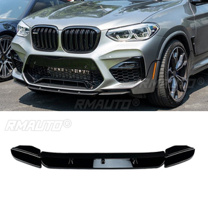 Front Bumper Lip Spoiler Diffuser Splitters Body Kit Aprons Cover Guard Trim for BMW X3M X4M F97 F98 2019-2021 - Product Image 1