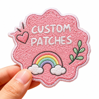 Patch arc-en-ciel cousu avec précision de 0,1 mm, badge logo haute densité pour merchandising de marque DIY AWELLS