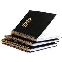 Impression de logo personnalisé, carnet à spirales A3/A4/A5, estampage à chaud, agenda quotidien, carnet A5, carnet à couverture rigide