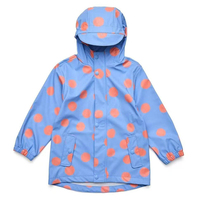 Veste imperméable de pluie pour enfants de couleur verte avec marque personnalisée