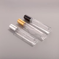 3 5 7 10 15 30ml Vide Mini Petit Échantillon Flacons de Parfum Atomiseur Testeur Verre Transparent Rond Carré Flacon Vaporisateur Brume Métal