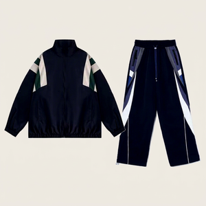 Ensemble de survêtement en nylon personnalisé 2025, veste coupe-vent en nylon et polyester, jogging et survêtement, ensembles de survêtement coupe-vent - Product Image 1