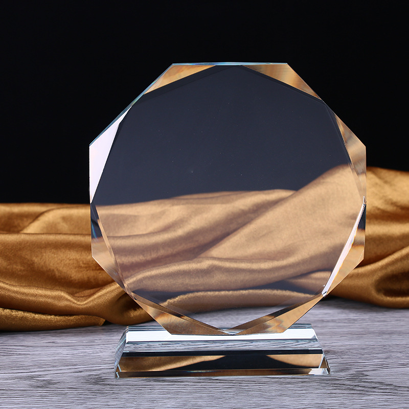 Souvenir Crystal Trophies Color Printing Crystal