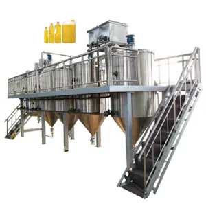 Vegetable Crude Palm Avocado Groundnut Oil Refining Machine Refine Sun Flower Oil Machine Crude Oil Refining Machine