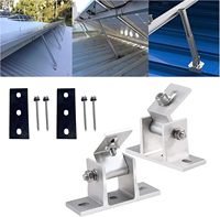 Support de panneau solaire de toit réglable avec pieds télescopiques avant et arrière en aluminium