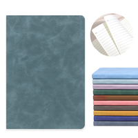 Carnet de notes A5 en cuir PU imprimé avec reliure cousue, plusieurs couleurs, pour usage professionnel et scolaire, vente en gros