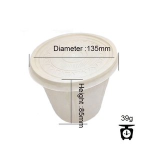 Vajillas desechables biodegradables blanco <span class=keywords><strong>comer</strong></span> sopa <span class=keywords><strong>de</strong></span> maíz Almidón <span class=keywords><strong>de</strong></span> maíz tazón con tapas - Product Image 6