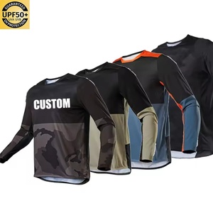 Camiseta Transpirable de Poliéster con Protección UV para Hombre, Jersey Personalizado para Motociclismo, Carreras de Autos, Motocross, Ciclismo - Product Image 1