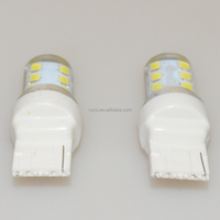 Ampoule de voiture clignotante blanche, rouge, jaune, bleue, stroboscopique T20 7440 12 LED, feu de signalisation 12SMD, feu arrière, clignotant, marche arrière, feu de freinage 7440