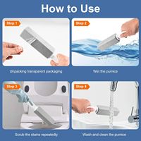 Bloc de pierre ponce pour le nettoyage des toilettes, des éviers de cuisine, des grilles de barbecue, éliminateur de taches de rouille et de calcaire, outil multi-usages