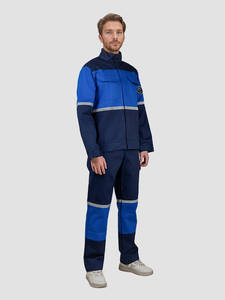 Traje de Trabajo Unisex para <span class=keywords><strong>Soldador</strong></span>, Resistente al Fuego, de Algodón, Anti-escaldaduras, Resistente al Calor, Antiestático, Reflectante, Conjunto de Camisa y Pantalones - Product Image 3