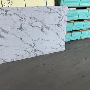 Marble New Design 1220*2440 3mm Black Marble Pvc Wall Panel Pvc Marble Sheet
