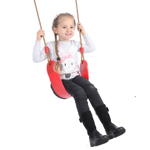 <span class=keywords><strong>Altalena</strong></span> da Esterno di Alta Qualità in Plastica per Bambini con Corda Regolabile in PE, Set Altalene per Parco Giochi - Product Image 5