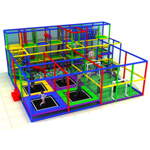 Aire de jeux intérieure pour enfants à succès, équipement de jeu souple, <span class=keywords><strong>zone</strong></span> de jeux intérieure personnalisée pour enfants avec balançoire, toboggan et trampoline - Product Image 3