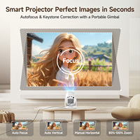 Proyector Inteligente 1080P con Enfoque Automático y Evitación de Obstáculos HY320 Pro Nuevo 400 ANSI Air Mouse WiFi 6 BT5.4 Cine en Casa