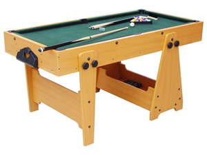 Mesa de Juegos Multifuncional Plegable 2 en 1 de Metal Marrón Claro de 5 Pies, Futbolín, Billar, Air Hockey, Ahorro de Espacio para Niños, Juego Interior para el Hogar - Product Image 5