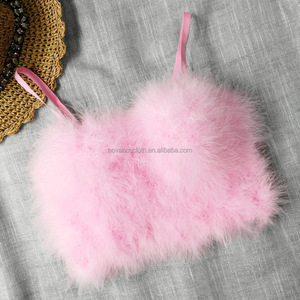 Conjunto <span class=keywords><strong>De</strong></span> lencería para Mujer, camisola <span class=keywords><strong>De</strong></span> plumas, ropa exterior, <span class=keywords><strong>Top</strong></span> corto <span class=keywords><strong>De</strong></span> Manga Corta, corsé <span class=keywords><strong>De</strong></span> Color sólido, 2021 - Product Image 3