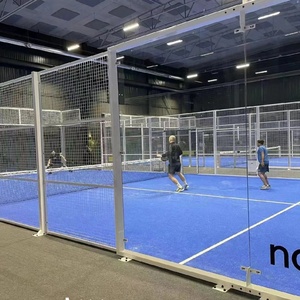 <span class=keywords><strong>Prix</strong></span> d'usine Terrain à pédales panoramique Terrain de sport extérieur <span class=keywords><strong>Padel</strong></span> Court de tennis <span class=keywords><strong>Construction</strong></span> en acier/verre Durable - Product Image 5