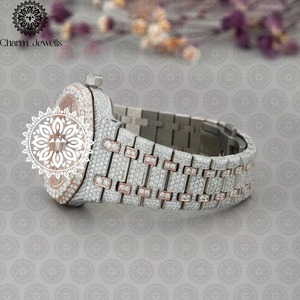 Montre en diamant faite à la main la plus vendue pour les occasions quotidiennes, les mariages, les anniversaires et autres événements, disponible à un prix abordable - Product Image 2