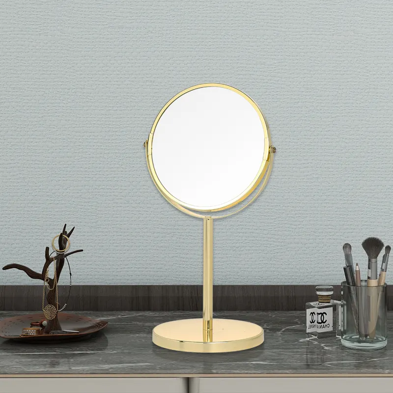선물을주는 및 다중 스타일 선택에 적합한 가정용 판매 및 소형 테이블 거울을위한 맞춤형 로고 메이크업 거울