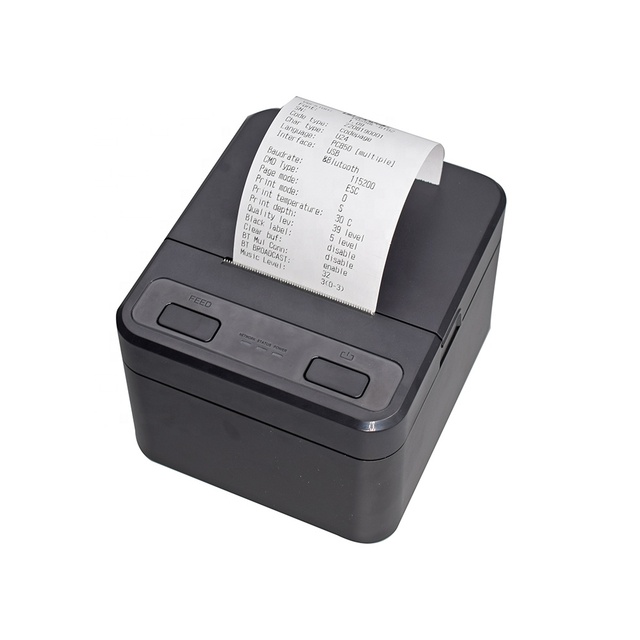 Woso Small BT Wireless Desktop Thermal Receipt Printer 58mm Thermal Receipt Paper 1-Year Warranty for All POS Systems Stock