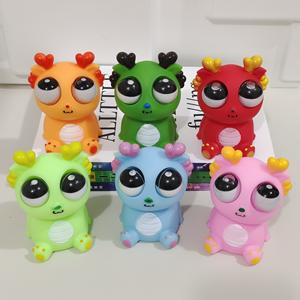 Juguete Antiestrés de Dragones Pequeños con Ojos Saltones, Muñeco de Dragón para Apretar, Juguetes de Descompresión para Niños - Product Image 3