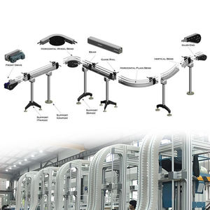 Yeni POM otomatik konveyör çift menteşe düz Slat üst zincir paslanmaz çelik kemer esnek zincirli konveyör Metal için - Product Image 4