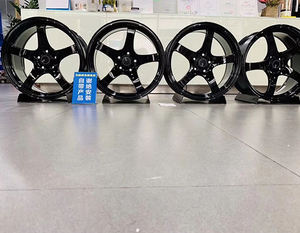 360度旋转滚动轮架金属站立轮圈展示架汽车轮胎架轮毂支架 - Product Image 4