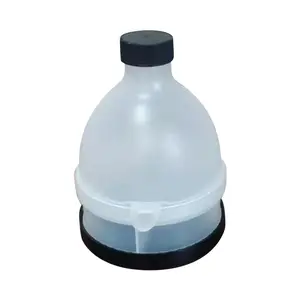 حاوية صغيرة محمولة 100 مل 200 مل BPA مسحوق البروتين البلاستيكي الحر مع قمع سلسلة المفاتيح