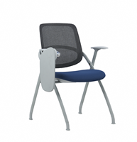 Chaise de formation empilable avec tablette d'écriture, fabrication OEM/ODM, chaise de conférence en maille durable pour la formation et les séminaires d'entreprise