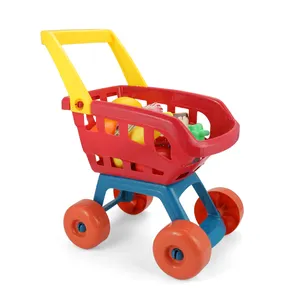 Beste Walmart Plastik Baby Kinder Ziel Lebensmittel Spielzeug Wagen Einkaufs wagen Spiel Spielzeug Ziel mit Essen Spielzeug für Kinder Kleinkinder 1-3