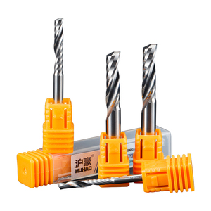 HUHAO 6mm Shank Single Flute Tungsten Steel Milling Cutter Spiral Acrylic CNC Router Bit Acrylic <strong>End</strong> <strong>Mill</strong> 8mm 10mm - Product Image 1