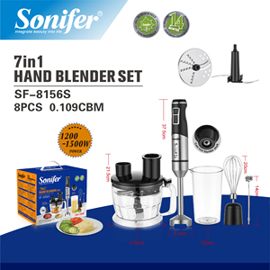 Licuadora Eléctrica <span class=keywords><strong>Sonifer</strong></span> SF-8156S 7 en 1, Licuadora de Mano de Alta Eficiencia, Juego de Licuadora Multifunción - Product Image 3