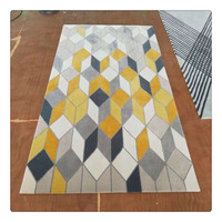Tapis en laine sculpté à la main, avec techniques noués à la main, nouveau modèle